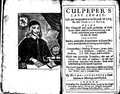 Στην Αγγλία το 1551 δηµοσιεύεται το έργο «Ένα Νέο Βοτανολόγιο» από τον φυσιοδίφη και ιερέα Γουίλιαµ Τέρνερ, γνωστός ως «ο πατέρας της αγγλικής βοτανικής».