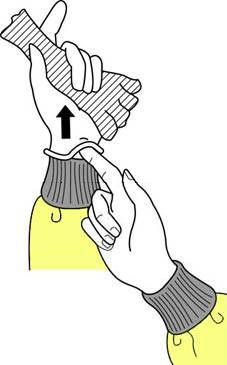 Τα γάντια μετά την χρήση τους, πρέπει να απορρίπτονται αμέσως στις πλαστικές σακούλες των