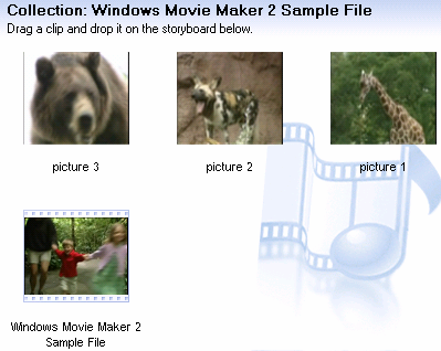 Προσπαθήστε να πάρετε μια εικόνα για κάθε ένα από τα 3 ζώα που εμφανίζονται στο video και αποθηκεύστε με τα ονόματα picture1, picture2 και picture3 Μετά την εισαγωγή των εικόνων ο χώρος Collection