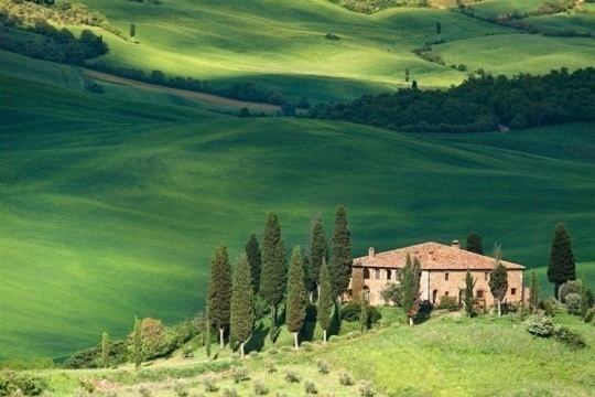 Τοσκάνη Το πιο όμορφο ιταλικό τοπίο «κρύβεται» μέσα της! Αμπελώνες, χαμηλοί λόφοι, μεσαιωνικά κάστρα, ήσυχα χωριά και αγροικίες ανάμεσα σε κυπαρίσσια, ελιές, στάχυα και ηλιοτρόπια.