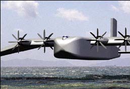 Boeing Pelican Προορισμένο για μεγάλης χωρητικότητας μεταφορικό σκάφος για στρατιωτική και μη χρήση, θα είχε άνοιγμα φτερών 152,4 μ.