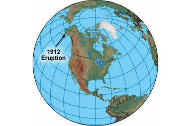 The 1912 eruption of Novarupta and other Alaska eruptions volcanoes have been linked with drought and temperature changes in northern Africa.