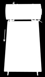 μούφα στην επάνω πλευρά του συσσωρευτή 1/2 3 bar Σύνδεση κρύου νερού 1/2 6 bar Ενσωματωμένη αντεπίστροφη βαλβίδα Αριστερή μούφα στην επάνω πλευρά του συσσωρευτή