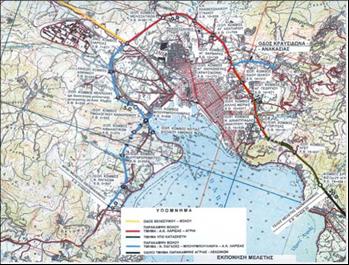 4.5. ΥΦΙΣΤΑΜΕΝΑ & ΜΕΛΛΟΝΤΙΚΑ ΕΡΓΑ ΥΠΟΔΟΜΗΣ ΕΥΡΥΤΕΡΗΣ ΠΕΡΙΟΧΗΣ ΑΚΙΝΗΤΟΥ Οδικές μεταφορές Η πρόσβαση στο Πεδίο Άρεως από το κέντρο της πόλης και από τη δυτική είσοδο γίνεται μέσω της εθνικής οδού Βόλου