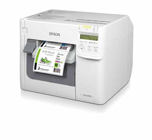 ΕΓΧΡΩΜΟΙ ΕΚΤΥΠΩΤΕΣ ΕΤΙΚΕΤΩΝ ΣΕΙΡΑΣ TM-C Epson TM-C3500 Οι εκτυπωτές Epson TM-C3500 προσφέρουν χρώματα υψηλής ποιότητας και ευελιξία με την κατ' απαίτηση εκτύπωση ετικετών, επιγραφών και εισιτηρίων.