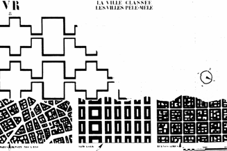 100 ΑΣΤΙΚΟΣ ΣΧΕ ΙΑΣΜΟΣ ΚΑΙ ΚΑΤΑΣΚΕΥΗ ΤΗΣ ΠΟΛΗΣ 3.33 Le Corbusier, Ville Radieuse Τέσσερα διαγράµµατα στην ίδια κλίµακα σχέσης ελεύθερων κτισµένων χώρων πηγή: Jencks (1973:150) 7.