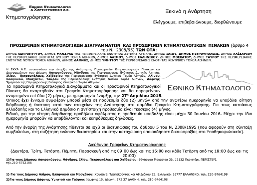 Ανασυγκρότησης, Περιβάλλοντος και Ενέργειας με το με αρ. πρωτ. οικ.