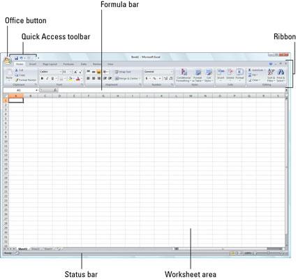 3.2 Εφαρμογές Office Λογιστικά Φύλλα 3.2.1 Βασικά στοιχεία της Microsoft Office Excel Ένα Βιβλίο Εργασίας είναι ένας πολύ μεγάλος πίνακας που αποτελείται από γραμμές και στήλες, όπου μπορούν να