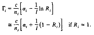138 (9.9) Θεωρούµε ότι Γ 1 =Γ 2. Με την προσέγγιση του βραδέως µεταβαλλόµενου πλάτος, η, (9.