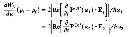 167 (10.9) Αφού dw fi /dω E 1 2 E 2 2, έχουµε Ρ (3) (ω 1 ) E 2 2 Ε 1 και Ρ (3) (ω 2 ) E 1 2 Ε 2, όπου και τα δύο είναι εποµένως µη γραµµικές πολώσεις τρίτης τάξης.