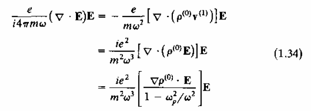 16 Όπου το ω ρ =(4πρ (0) e/m) 1/2 είναι η συχνότητα συντονισµού του πλάσµατος. Με την (1.