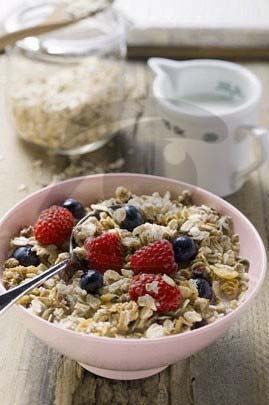 Breien Müsli mit Erdbeeren!