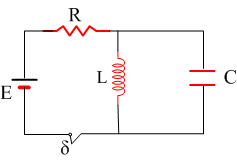 - Τη χρονική στιγμή t=0 ο διακόπτης μεταφέρεται στη θέση (1) και το κύκλωμα L-C 1 αρχίζει να εκτελεί αμείωτη ηλεκτρική ταλάντωση. α. Να γράψετε την εξίσωση του φορτίου του πυκνωτή σε συνάρτηση με τον χρόνο για το κύκλωμα L- C 1.