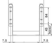 0015 118 x 500 mm γκρι (Ral 9006) γκρι (Ral 9006) σετ