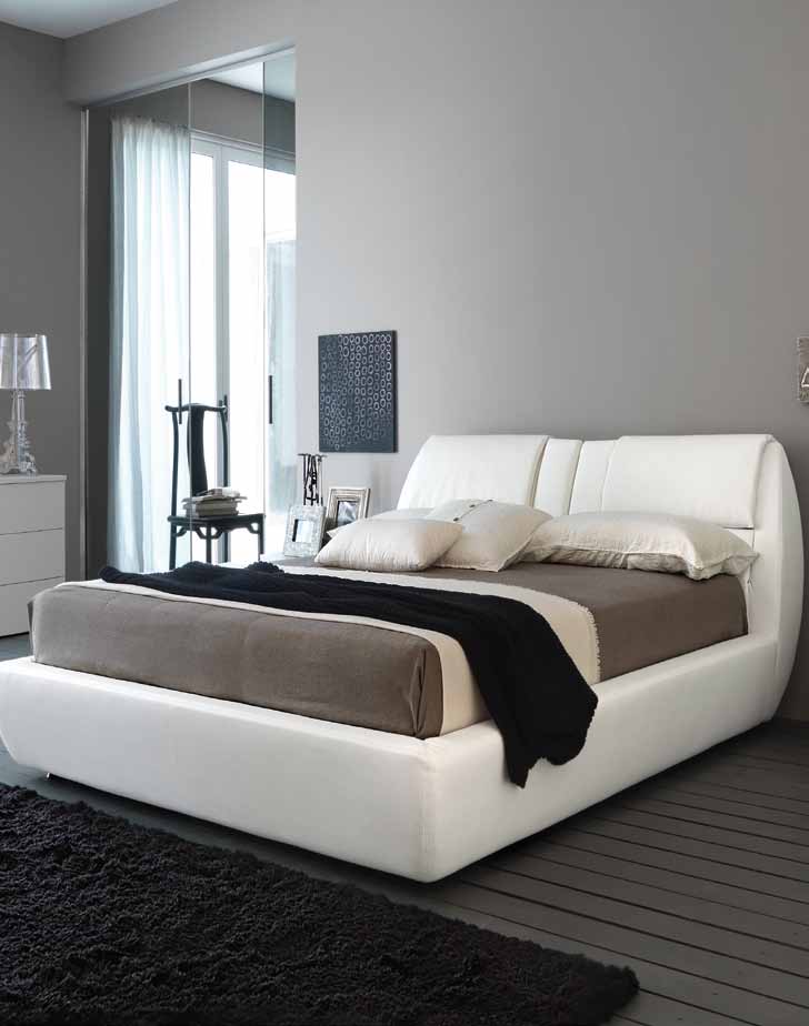 Δερμάτινο ή υφασμάτινο κρεβάτι Feeling του οίκου Europeo 182x236x91 με