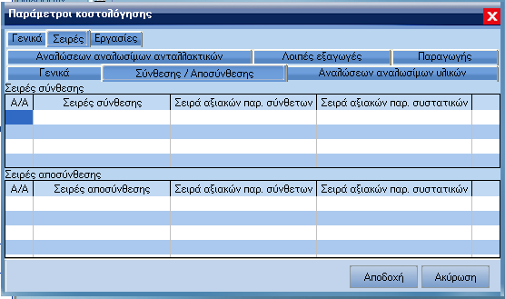 ATLANTIS ERP 83 ηµιουργία άρθρων αναλυτικής λογιστικής Πεδίο Ναι / Ό χι µε το οποίο επιλέγετε αν θα δηµιουργηθούν άρθρα αναλυτικής λογιστικής.