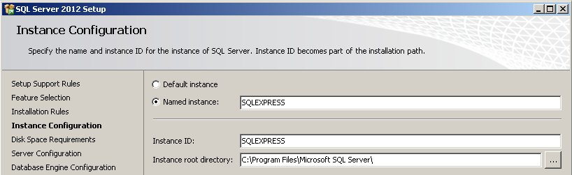 Εικόνα 1.2 ΠΡΟΣΟΧΗ! Σε περίπτωση που αλλάξετε το όνομα του υπολογιστή σας, θα πρέπει να αλλάξετε και το όνομα του instance για την σύνδεσή σας στον SQL Server. Στο παράθυρο της Εικόνας 1.
