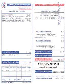 Κεφάλαιο 4ο: Η οικονοµική οργάνωση των ήµων ƒ ƒπ 1. Παρατηρώντας το λογαριασµ της.ε.η. προσπαθο µε να απαντήσουµε στο ερώτηµα: «Π σα χρήµατα θα πληρώσει ο «κ.