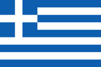 Η εθνική σηµαία της Ελλάδας περιέχει εννέα ισοπαχείς, οριζόντιες και εναλλασσόµενες λευκές και κυανές παράλληλες λωρίδες. Μέσα σε ένα κυανό τετράγωνο στο πάνω µέρος, υπάρχει ένας λευκός σταυρός.