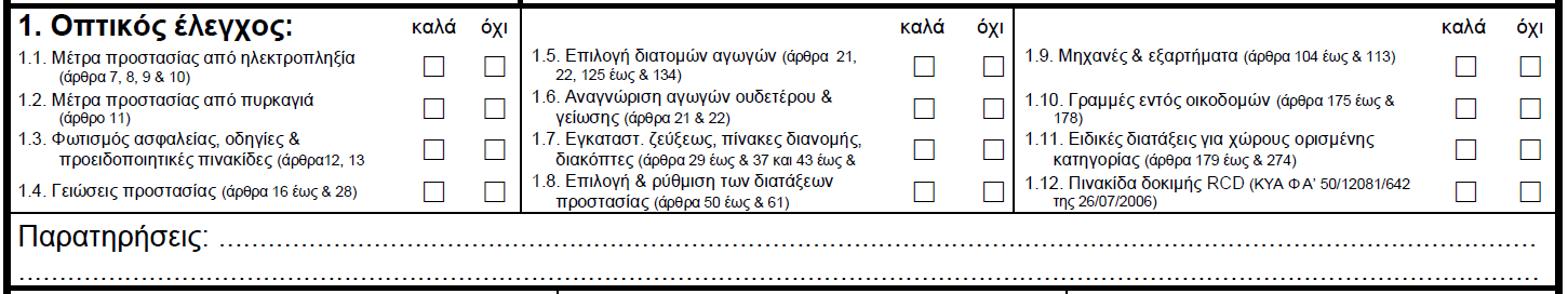 ουσα (π.χ. 230V ή 400V) και να συμπίπτει με αυτήν της παραγράφου 1.6 των 3.