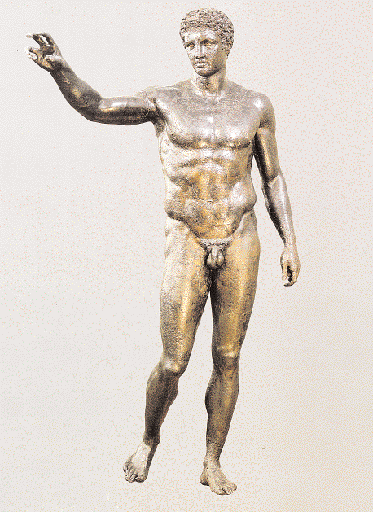 MEΓAΛA NAYAΓIA O «Eφηβος των Aντικυθήρων», χάλκινο άγαλμα 4ου π.x.