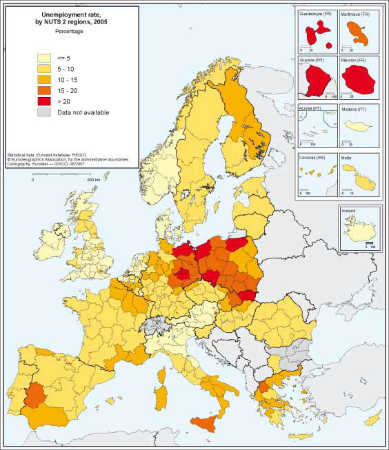 Η ανεργία στην Αττική το 2005 ήταν περιορισμένη συγκριτικά με το σύνολο των Ευρωπαϊκών