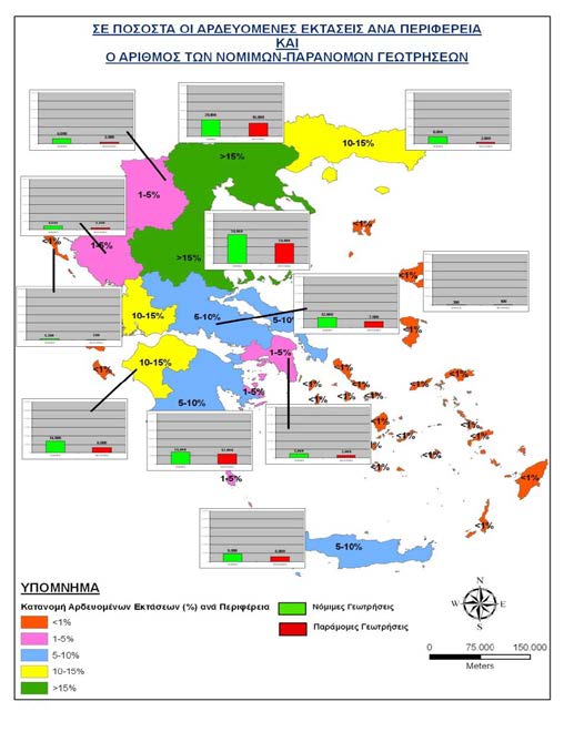 Απαγόρευση στις ευαίσθητες περιοχές κάθε ανεξέλεγκτης γεωτρητικής δραστηριότητας. Σχ.