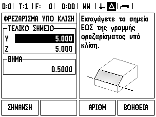 Η διαδρομή κοπής προσδιορίζεται προς θετική ή αρνητική κατεύθυνση από τον τρόπο καθορισμού του αρχικού κα του τελικού σημείου.