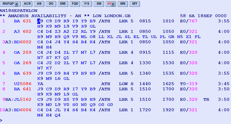 3. AIR - AVAILABILITY DISPLAY Availability Neutral Request Ζήτηση Διαθεσιμότητας HE AN Διαθεσιμότητα πτήσεων και θέσεων για συγκεκριμένο ζεύγος πόλεων, ημερομηνία και αεροπορική εταιρία.