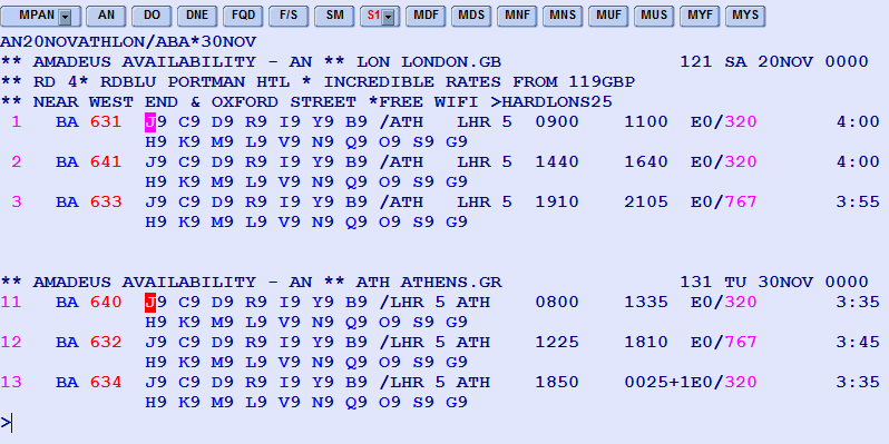 DUAL AVAILABILITY - ΔΙΑΘΕΣΙΜΟΤΗΤΑ ΓΙΑ ΔΙΠΛΑ ΖΕΥΛΗ ΠΟΛΕΩΝ Προβολή ταυτόχρονης διαθεσιμότητας για δυο διαφορετικά ζεύγη πόλεων. Χρησιμοποιήστε το Dual Avail.