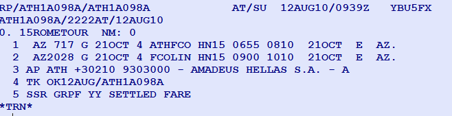 16. GROUP BOOKING Δυνατότητα δημιουργίας Group PNR. Το Group pnr αποτελείται από 9 επιβάτες και άνω.