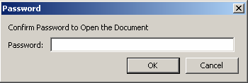 Εικ. 9 6. Από τη Λωρίδα Επιλογής Εντολών επιλέξτε File Document Security και στην οθόνη που ανοίγει επιλέξτε Change Settings. Στο πλαίσιο Password βάλτε τον κωδικό <pass> (χωρίς τα <>). 7.
