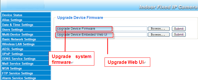 Εικόνα 3.48 3.15 Upgrade Device Firmware (Ενημέρωση Firmware Συσκευής) Αν κάνετε ενημέρωση της κάμερας, παρακαλούμε ενημερώστε πρώτα το Firmware και στη συνέχεια το Web UI.