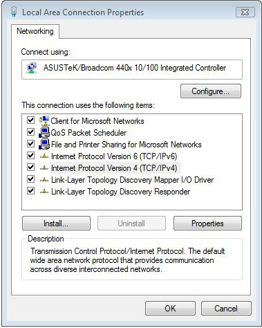 Λειτουργικό σύστημα Windows XP 1. Κάντε κλικ στο Start (Έναρξη) > Control Panel (Πίνακας Ελέγχου) > Network Connection (Συνδέσεις δικτύου).