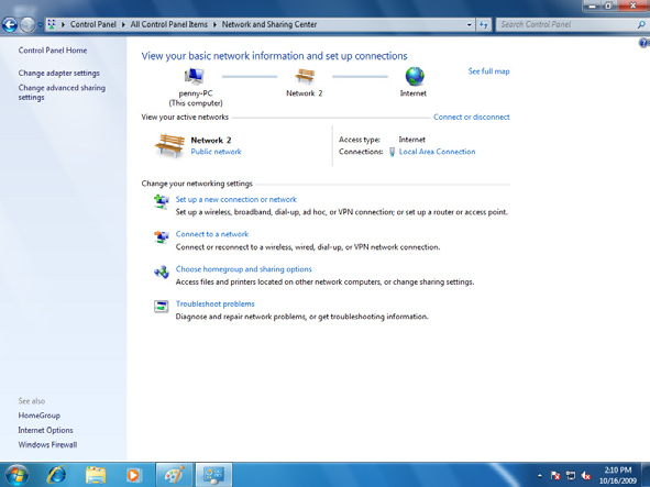 Κοινή χρήση αρχείων στο λειτουργικό σύστημα Windows 7 Για να διαμορφώσετε τον υπολογιστή σας ώστε να επιτρέπει την κοινή χρήση φακέλων: 1.