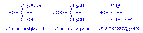 Κατηγορίες Λιπαρών Υλών - Γλυκερίδια Γλυκερόλη Μονο- Δι-