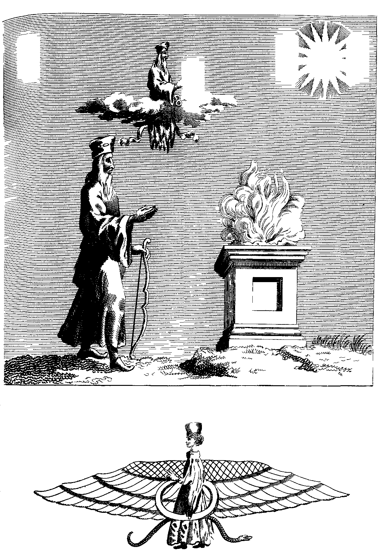 Pl. XI. Deus Azon Persicus.