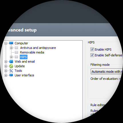 ESET Endpoint Antivirus ESET Endpoint Security Host-based Intrusion Prevention System (HIPS) Επεξεργαστείτε αναλυτικά την συμπεριφορά του