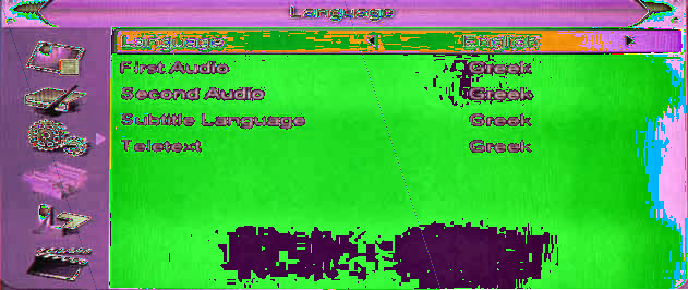 Basic Operations 6.4 LCN LCN: To toggle the LCN mode On/Off 1 Language: press [Volume Up/ Volume Down] key to select menu languages, the selections of languages include:english,greece. 7.