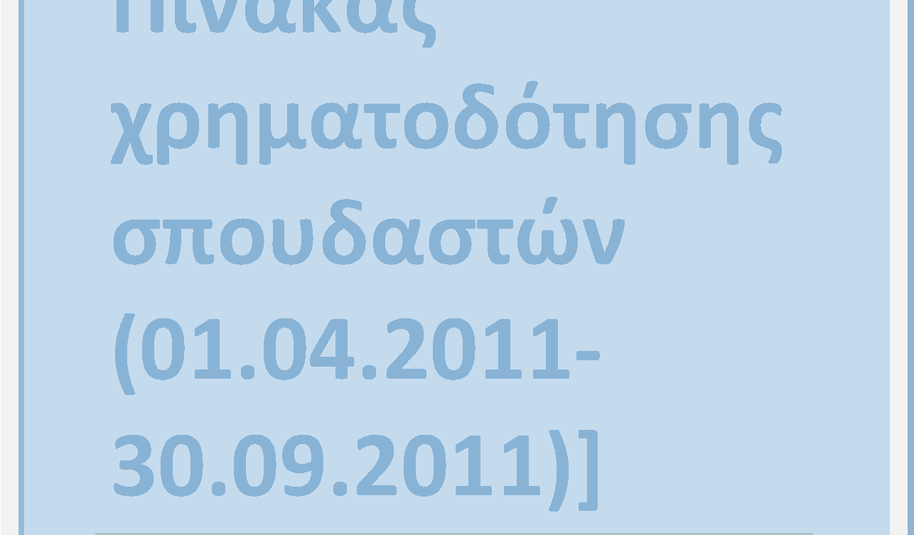 Πρακ τ ι κ ή Άσ κ η ση Φ ο ιτ η τών Τ ΕΙ Λαµ ί ας στ ο Ε πι χ ει ρη σιακ ό Πρό γρ αµµα «ΕΚ Π ΑΙ ΕΥΣ Η Κ ΑΙ Ι Α ΒΙ Ο Υ Μ ΑΘ ΗΣ Η» 2007-2 01 3 Σπουδαστές Ιδιωτικού Φορέα (340/μήνα) Σπουδαστές Δημοσίου