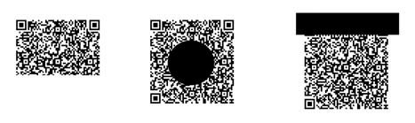 QR Code Υπολογίζεται η διάφορα μεταξύ της κεντρικής θέση του προτύπου ευθυγράμμισης που υπολογίζεται από το εξωτερικό σχήμα του κώδικα και την πραγματική κεντρική θέση του προτύπου ευθυγράμμισης, για