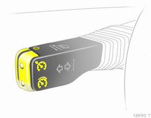 158 Οδήγηση και χρήση Cruise control Το cruise control μπορεί να αποθηκεύσει στη μνήμη και να διατηρήσει ταχύτητες 30 έως 200 km/h περίπου.