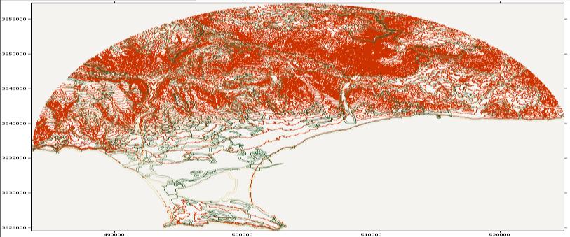 Για κάλυψη της περιοχής της Πόλης Χρυσοχού δύναται να χρησιμοποιηθούν δύο χάρτες (κύκλοι) με αλληλοεπικάλυψη μεταξύ τους 5km.