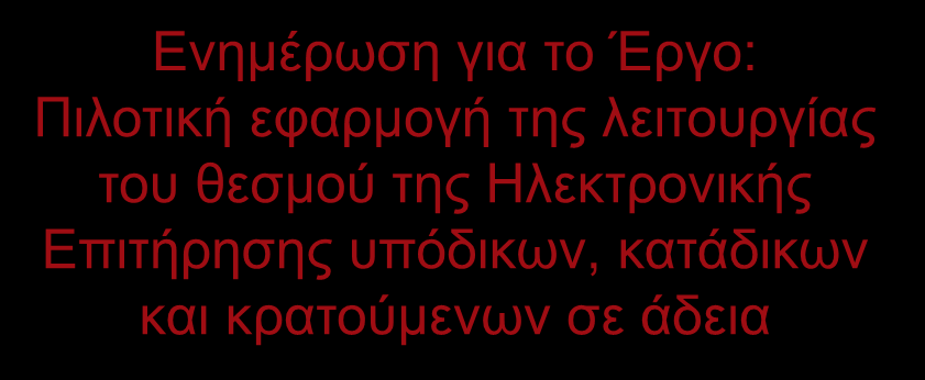 θεσμού της Ηλεκτρονικής Επιτήρησης