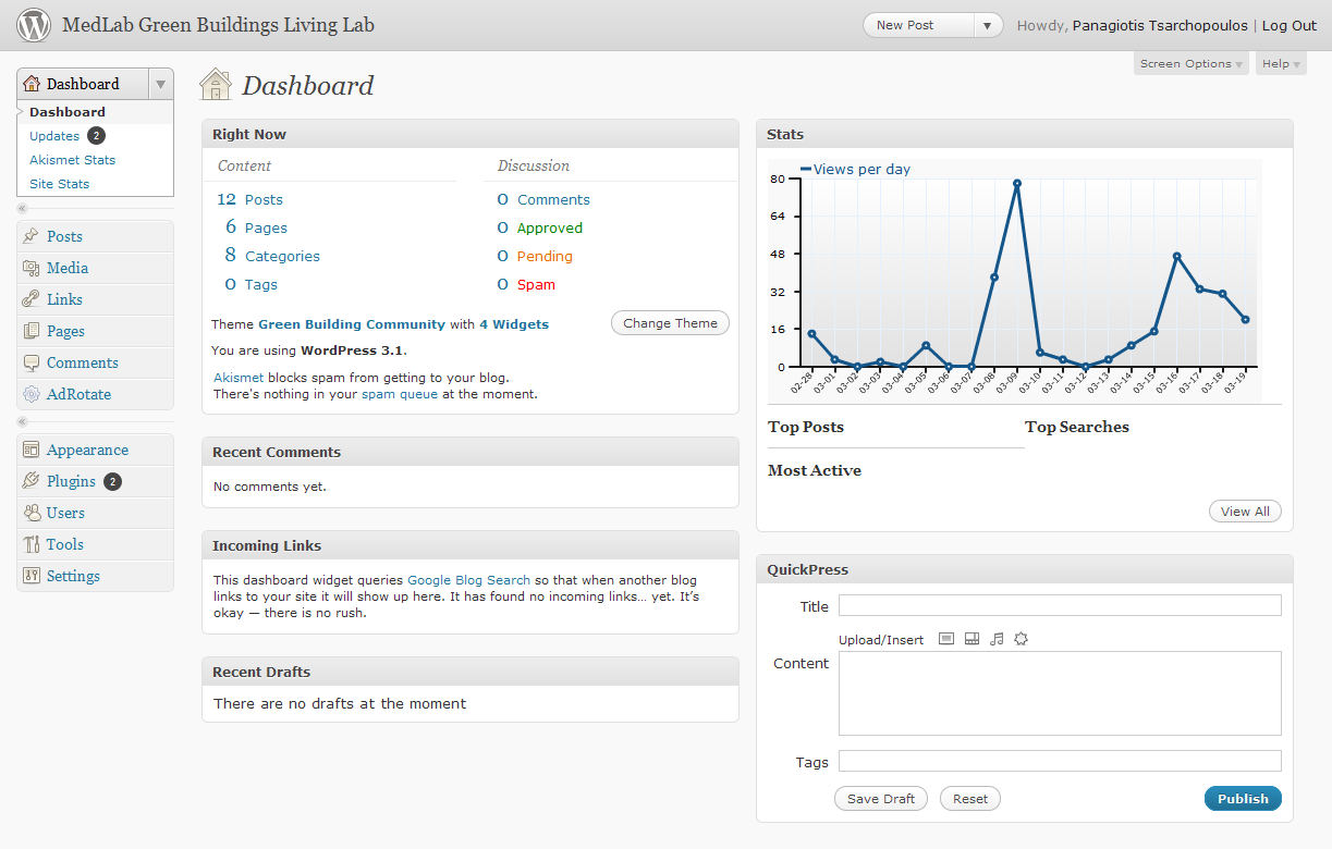 There is a simplify version for members so they can post and manage their articles very quickly