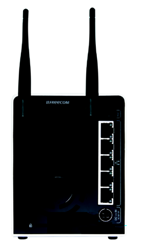 Η πρώτη επαφή με το Data Tank Gateway Πίσω πλευρά του Data Tank Gateway Η πίσω πλευρά αποτελείται από: 1. Σύνδεση κεραίας WLAN 2. Πλήκτρο επαναφοράς 3.