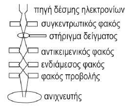 ΗΛΕΚΤΡΟΝΙΚΗ ΜΙΚΡΟΣΚΟΠΙΑ Υπάρχουν τρεις κύριοι τύποι ηλεκτρονικού μικροσκοπίου: Το Ηλεκτρονικό Μικροσκόπιο Διέλευσης (Transmission Electron Microscope ΤΕΜ), το Ηλεκτρονικό Μικροσκόπιο