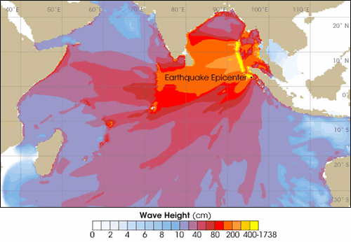 Σχ.. ηµιουργία τσουνάµι Σχ.. Ύψος κυµάτων ασιατικού τσουνάµι (200).1.