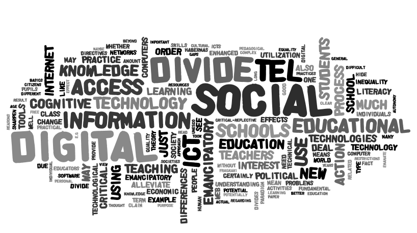 Figure 2: Emancipatory Technology Enhanced Education to digital & social divide alleviation Practical Issues for the Emancipatory TEL paradigm We give some examples of concrete educational practices