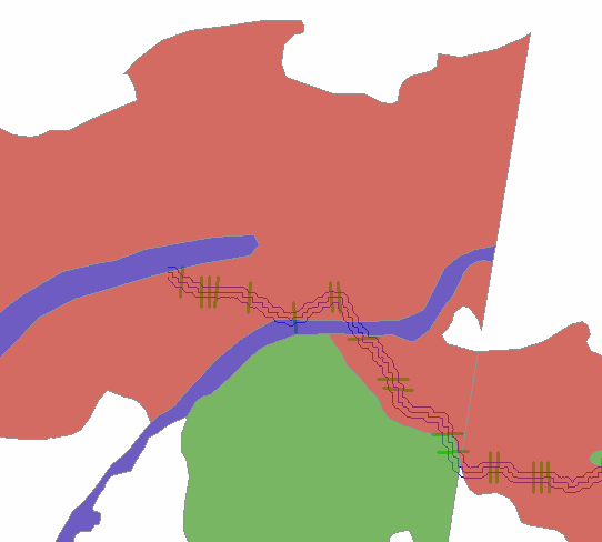 Κεφ.4 Υδραυλική Προσομοίωση Αλφειού Ποταμού Σχήμα 4.6: Ενδεικτική διατομή της κοίτης του ποταμού Αλφειού 4.1.2.